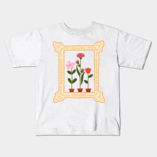 Flower Frame Kids T-Shirt
